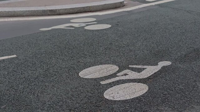 Bicycle Lane Markings on Urban Road Surface viably enhance urban mobility for cyclists and pedestrians alike