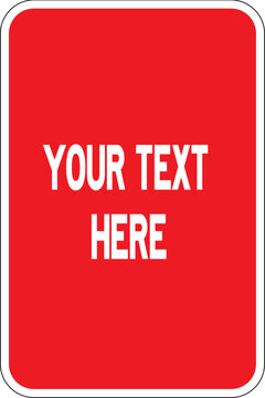 blank frame for signage 