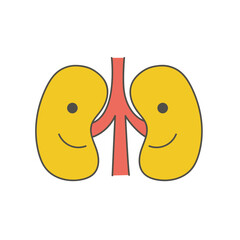 腎臓のかわいいイラスト