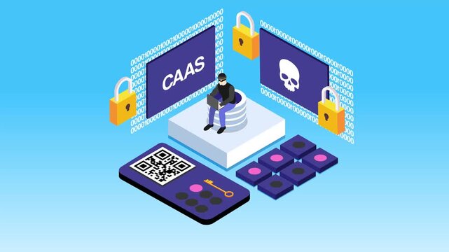 Cyber Attack and Data Theft: Hacking a CaaS Platform 3d animation cartoon
