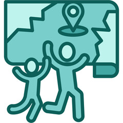 Family Adventures solid icon