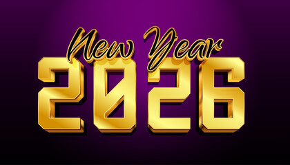 Vibrant three-dimensional 2026 year numbers in a festive collection, perfect for new beginnings and future celebrations