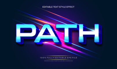 A vibrant, eye-catching Text Effect, text style. Editable text files vector illustration.