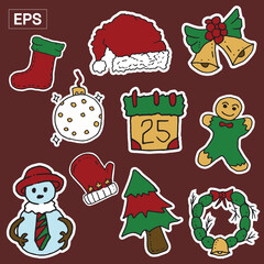 Christmas Illustration Icon Packs
