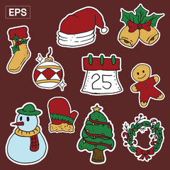 Christmas Illustration Icon Packs