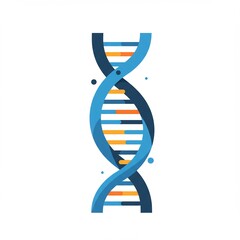 DNA double helix structure illustration.
