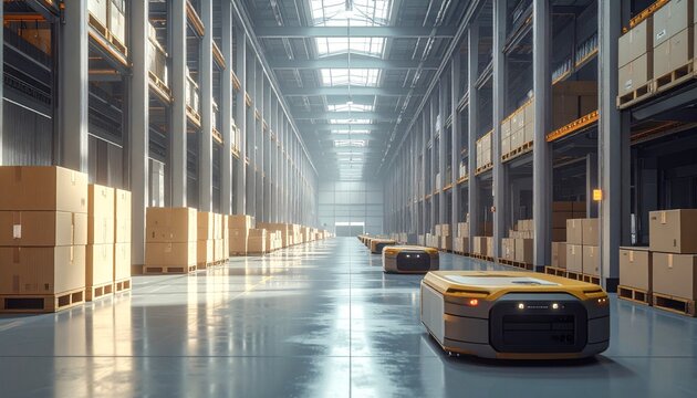 Autonomous Delivery Robots in Warehouse