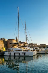 Alghero city marina with boats and yachts in Sardinia, Italy © Luis