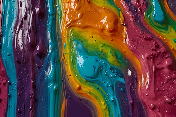Colorful slime texture background with smooth glossy surface.