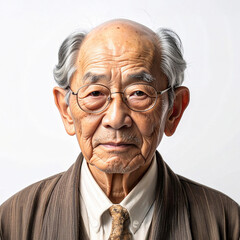 お年寄りの男性　AI生成画像