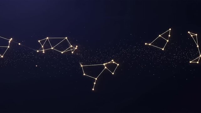 Celestial Connections - A Journey Through the Constellations in the Night Sky.