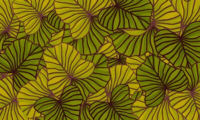 Fototapeta premium Tropical LEAVES spring nature background