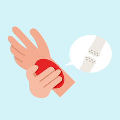 Obraz premium Arthritis Bone Disease Flat Illustration