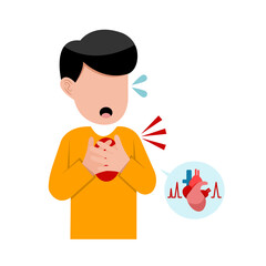 A Man Suffering Heart Attack