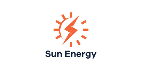 Sun Energy Logo, Solar Power, Green Technology
