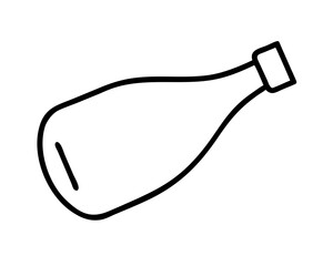 Minimalist illustration of a bottle
