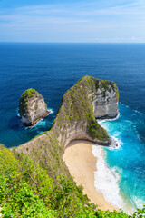 Awesome view of Kelingking Beach at Nusa Penida, Indonesia