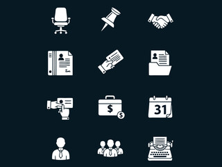 business and office vector set