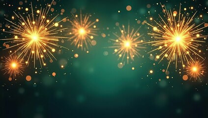 Naklejka premium vector illustration of an abstract background with fireworks