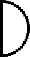 Fototapeta premium Set of geometric shape pixel. Elements for design