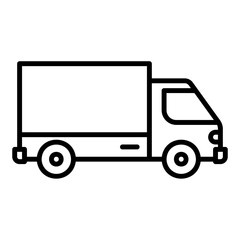 Icon of a box truck delivering packages or goods