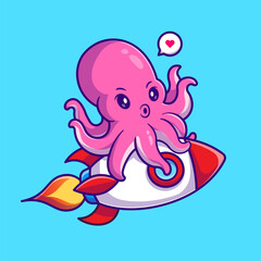 octopus animal character mascot sport team badge