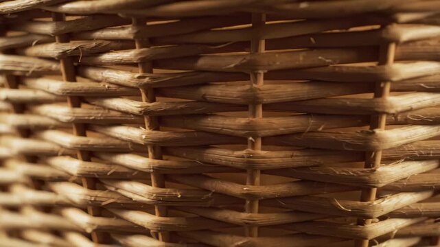 Close Up View of Woven Basket