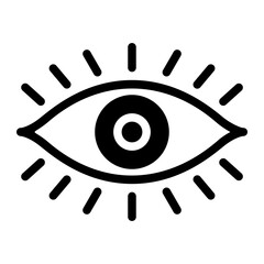 vision glyph icon