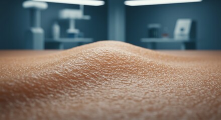 Close Up of Human Skin in Medical Environment