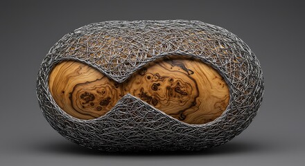 Wood and Wire Art Piece