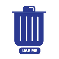 vector trash can icon