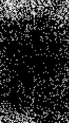 Black and White Pixel Art Pattern for Retro 80s, Digital Background