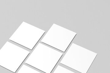 Square Business Card Blank 