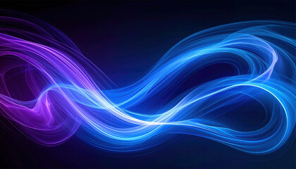 Fototapeta premium Captivating abstract background of blue and purple light swirls, ideal for technology or energy themed projects