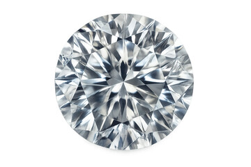 Diamond brilliant cut depicting luxury, jewelry, and wealth on transparent background for concepts of value and investment