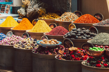 turkish sweets in a market