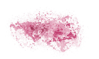 Obraz premium Abstract Vibrant Red Paint Splatter Watercolor texture on Transparent Background