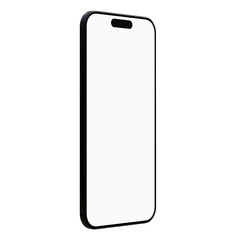 Realistic smartphone mockup slim air edge black frame air. high resolution 8k 4k. mobile mockup isolated on transparent background. screen empty space