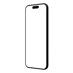 Realistic smartphone mockup slim air edge black frame air. high resolution 8k 4k. mobile mockup isolated on transparent background. screen empty space