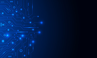 Geometric background and high tech circuit board connection system	
