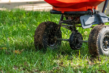 Lawn Aeration, Soil Plugs, Mulch, Wood Chip Texture, Fertilizer Spreader and Lawn Equipment