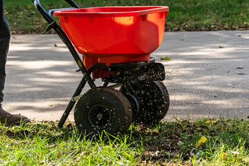 Lawn Aeration, Soil Plugs, Mulch, Wood Chip Texture, Fertilizer Spreader and Lawn Equipment