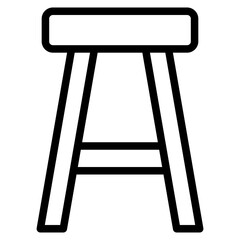 wood chair icon