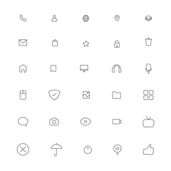 mega collection of linear icon set pack