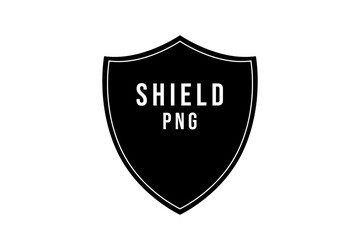 Shield png isolated on transparent background for protection and security use