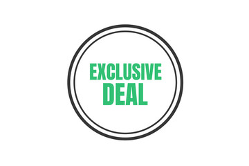 Exclusive deal badge isolated on transparent background for promotion and advertising use