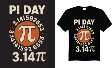 Pi Day Graphic Vactor T-shirt Design.
