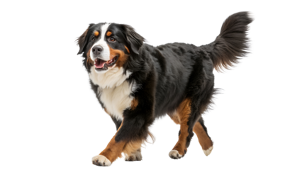 bernese mountain dog isolated on white