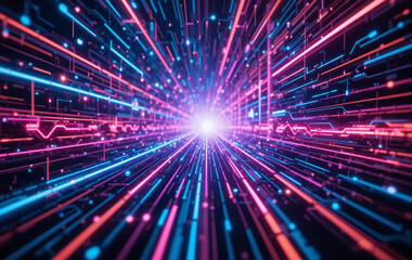 Fototapeta premium Abstract Background Image, Diffusion, Line, Light, Space, Banner Texture Advertising Poster