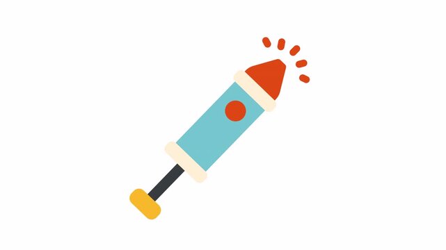 Animated water gun for holi festival celebrations, featuring vibrant colors and dynamic animation, ideal for festive and cultural content.
